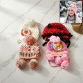Cute Kids Winter Woolen Ear Flap Cap With Pom Pom (1 Pc Mix Design)