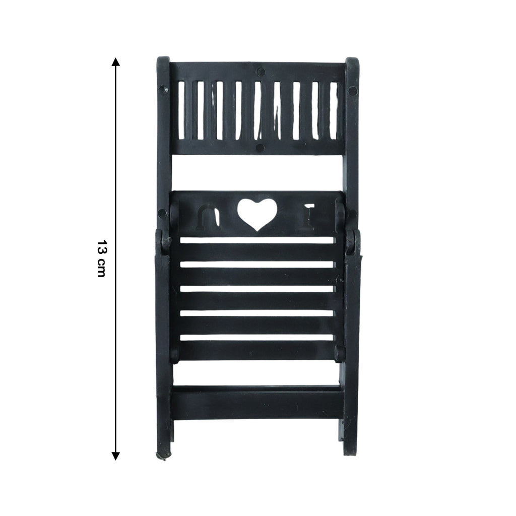 Mini Chair Shape Mobile Stand Holder (1 Pc  Balck Color)