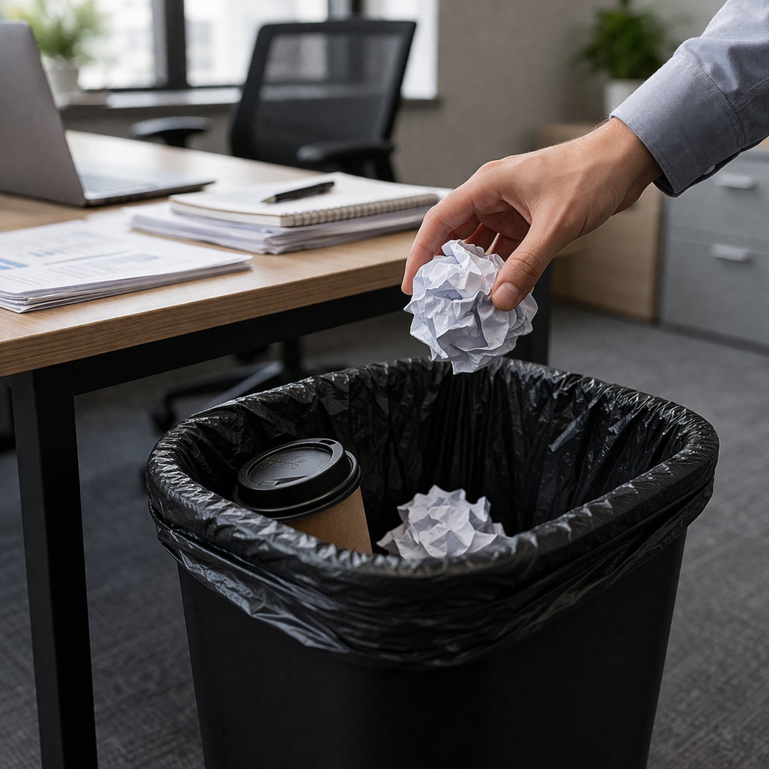 Heavy Duty Garbage Bags Roll (1 Roll 30 Bag 45x55 Cm)